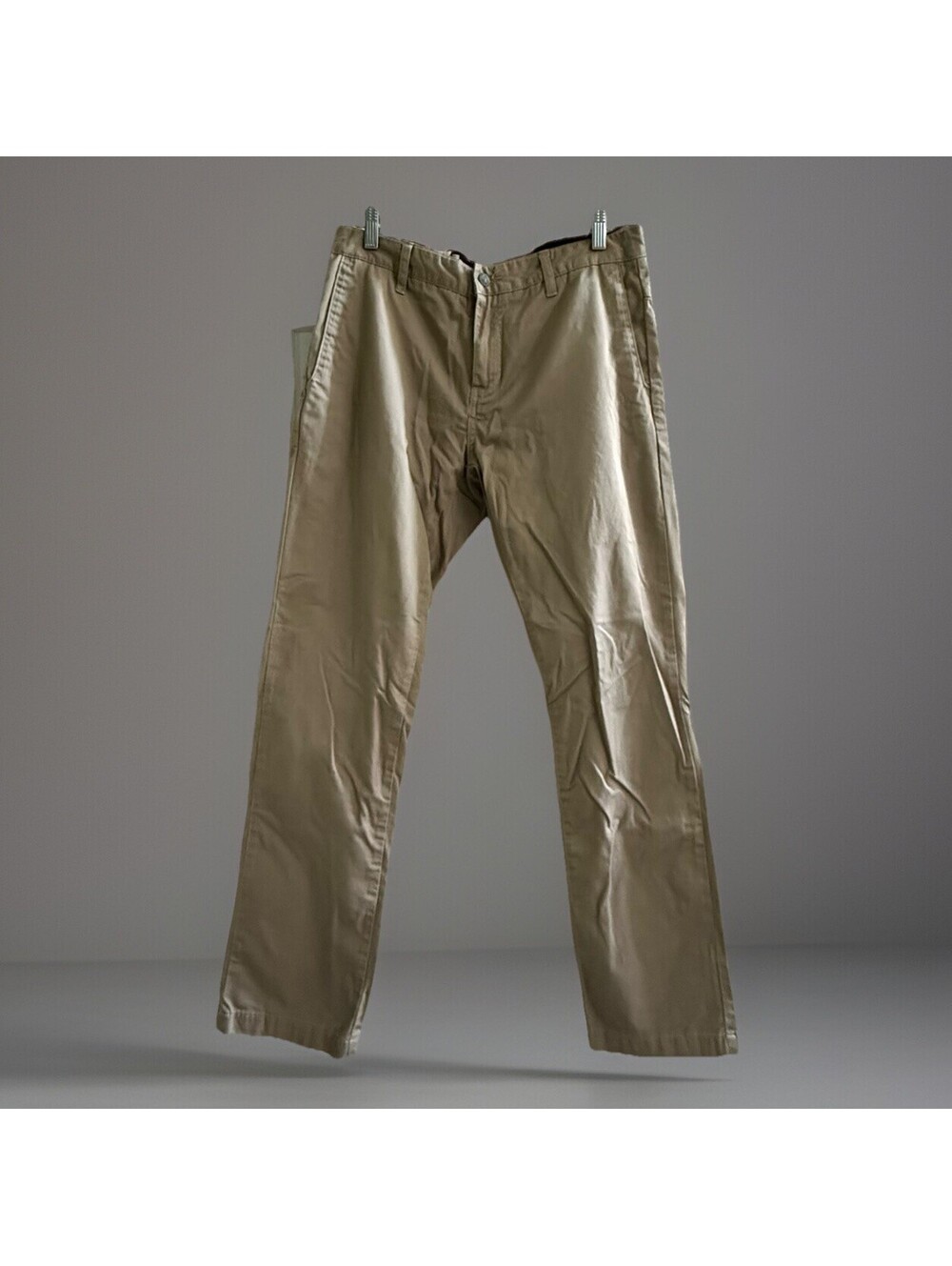 Volcom Khaki Chino Pants Mens 30x30 Beige Skate Y2K Straight Leg Casual
